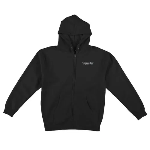 Thunder Trucks Hoody Global Zip Up Hoody in Black, Grey, and Green