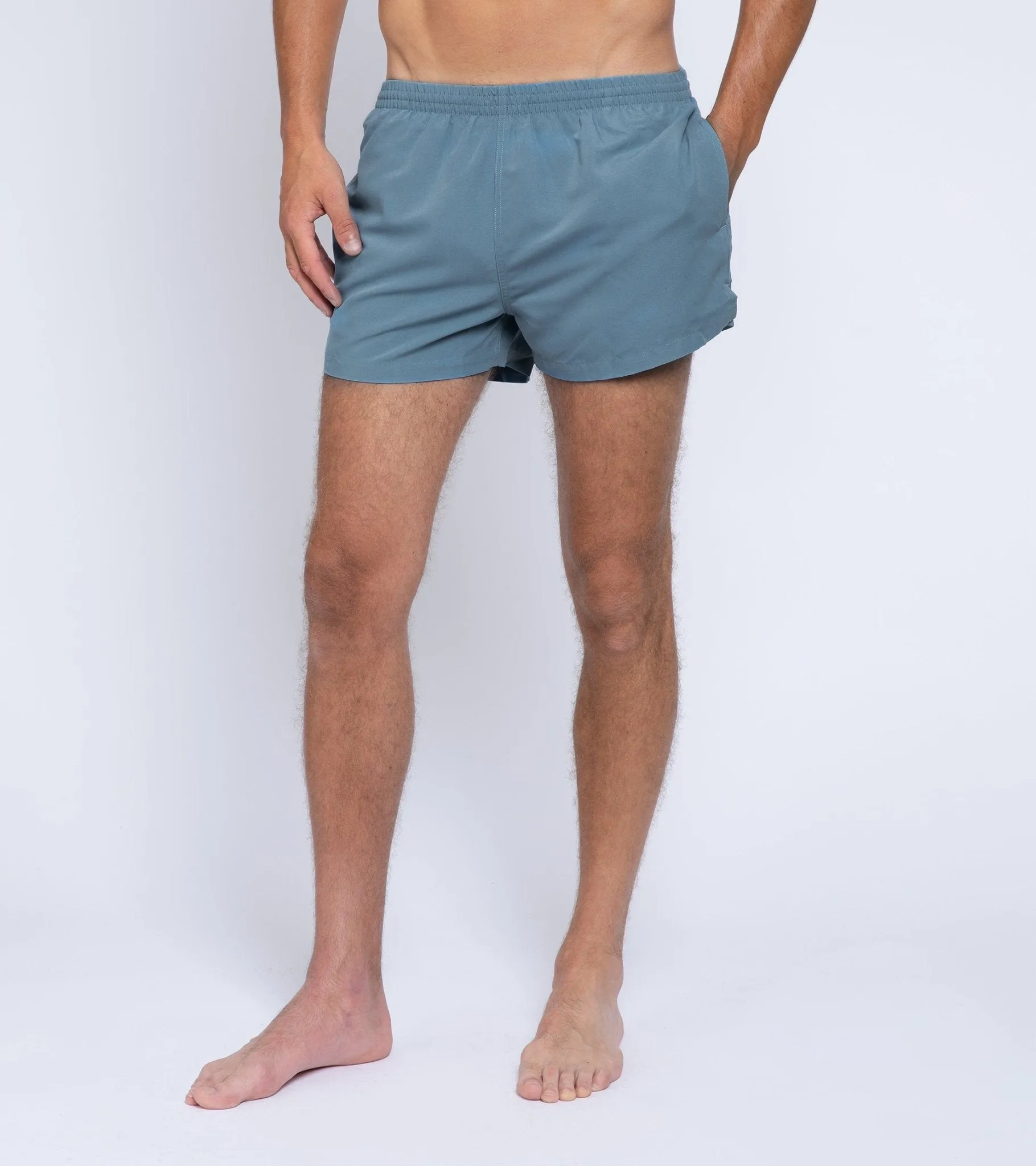 Timo Nylon Swim Shorts in Blue