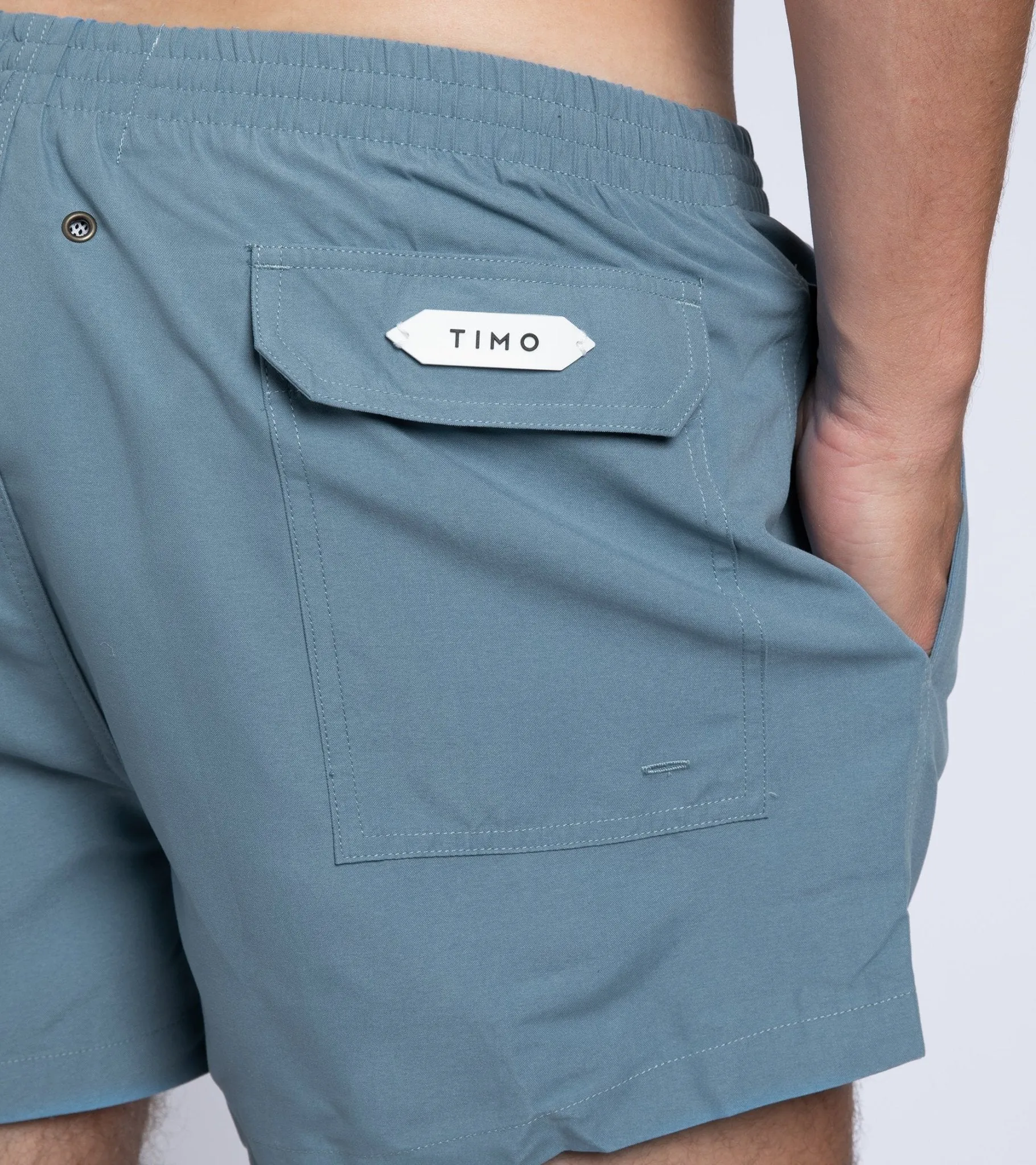 Timo Nylon Swim Shorts in Blue