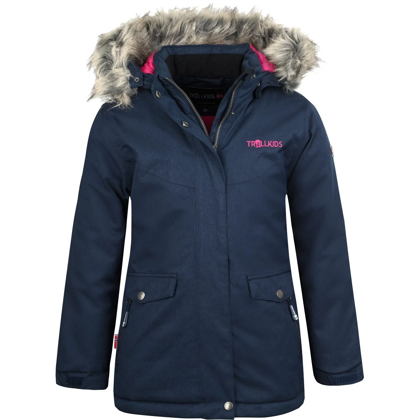 Trollkids Oslo Coat - Girls - Navy