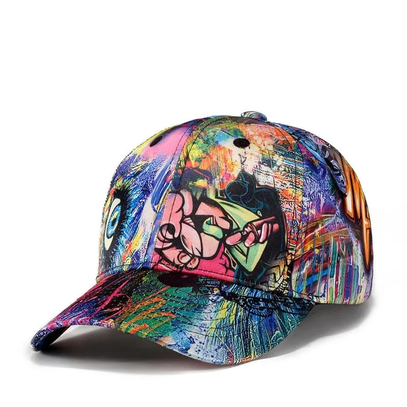 Trendy Unisex Casual Graffiti Hip Hop Baseball Cap - Buy Now