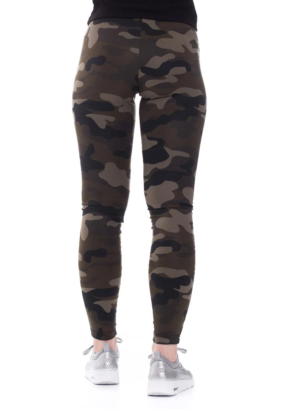 Urban Classics Camo Tech Woodcamo Black Leggings