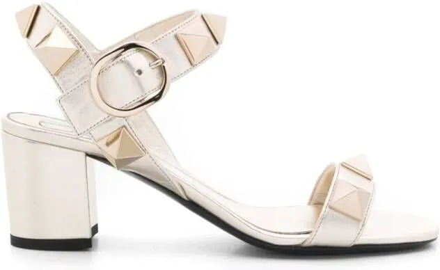 Valentino Garavani Roman Stud Gold Sandals