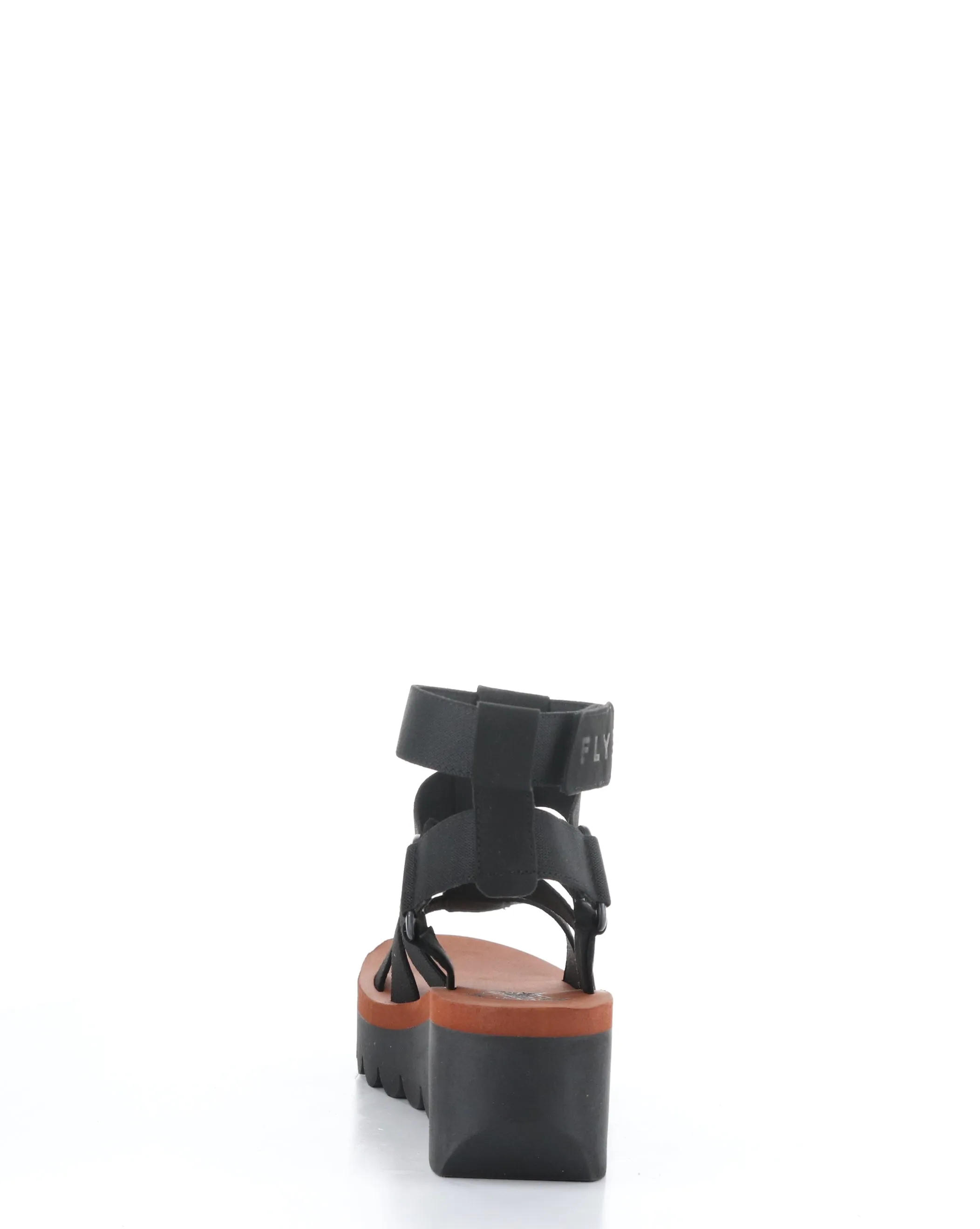 Velcro Sandals in BLACK, YUFI032FLY.