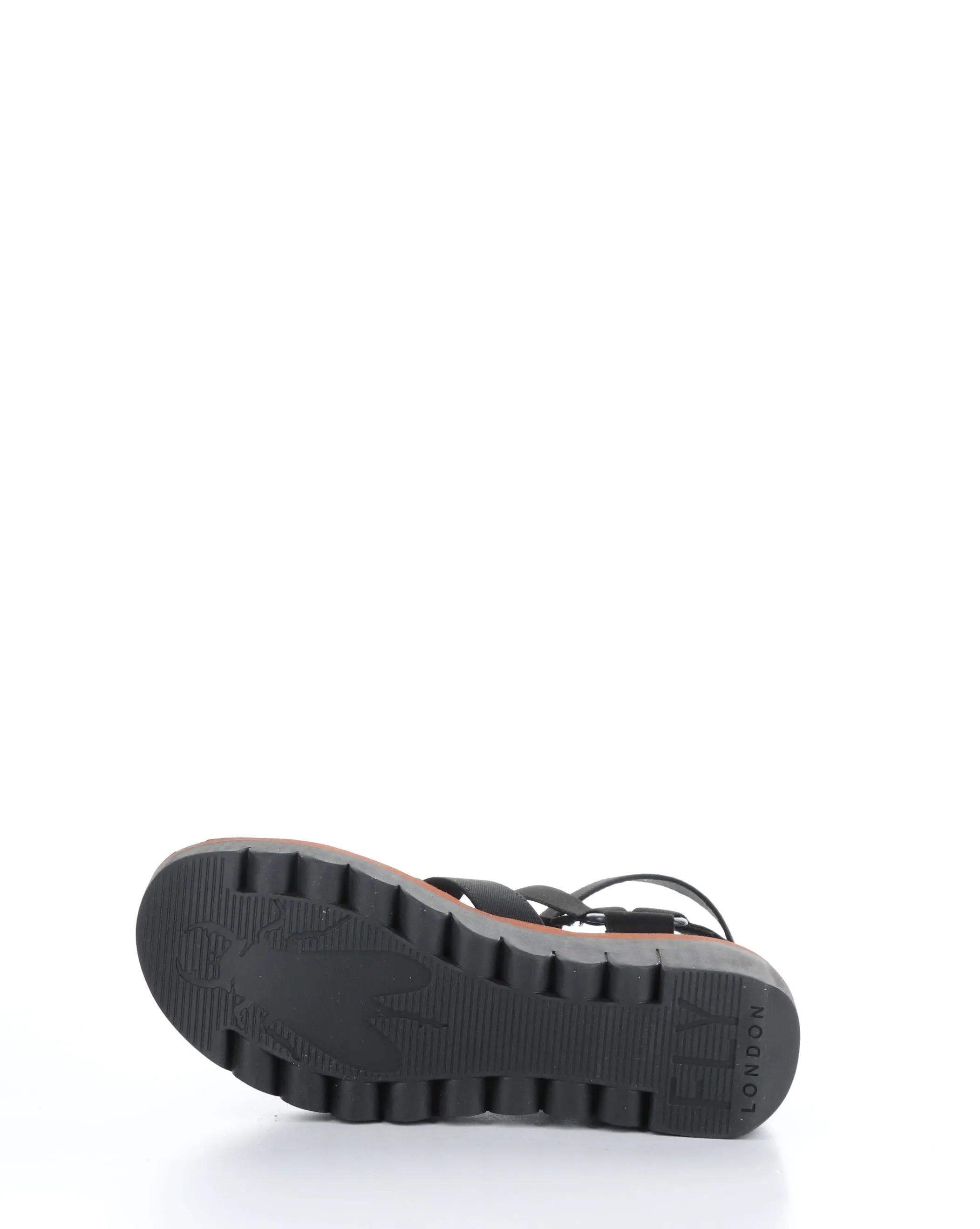 Velcro Sandals in BLACK, YUFI032FLY.