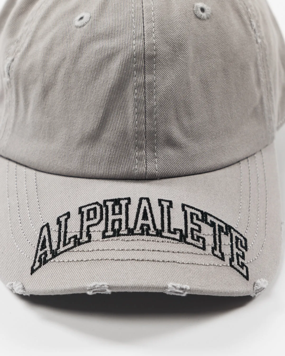 Vintage College Baseball Cap - Gray
