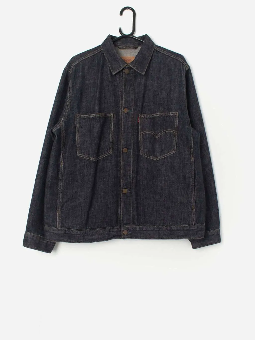 Vintage Levis denim chore jacket in indigo blue Medium / Large