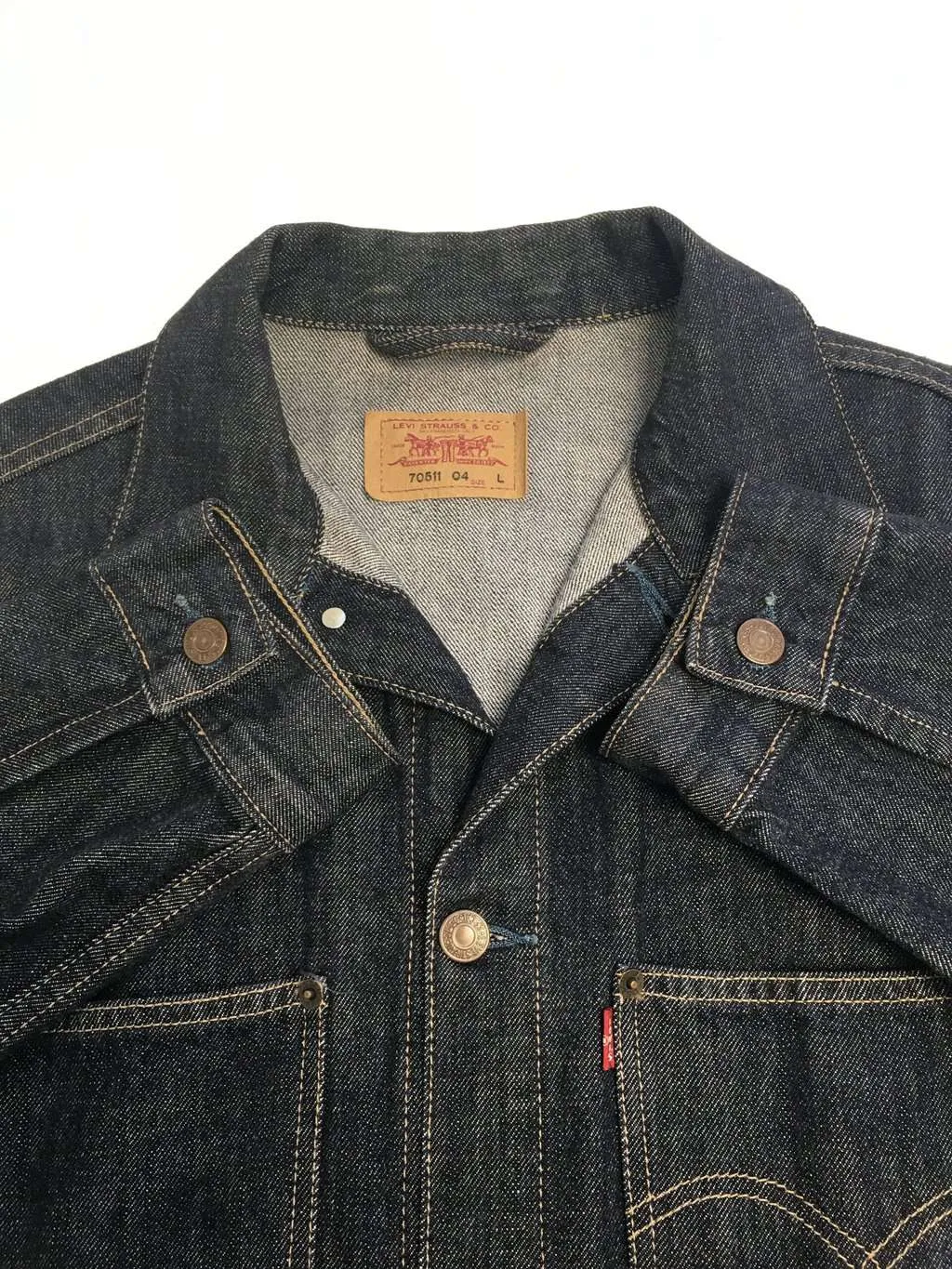 Vintage Levis denim chore jacket in indigo blue Medium / Large