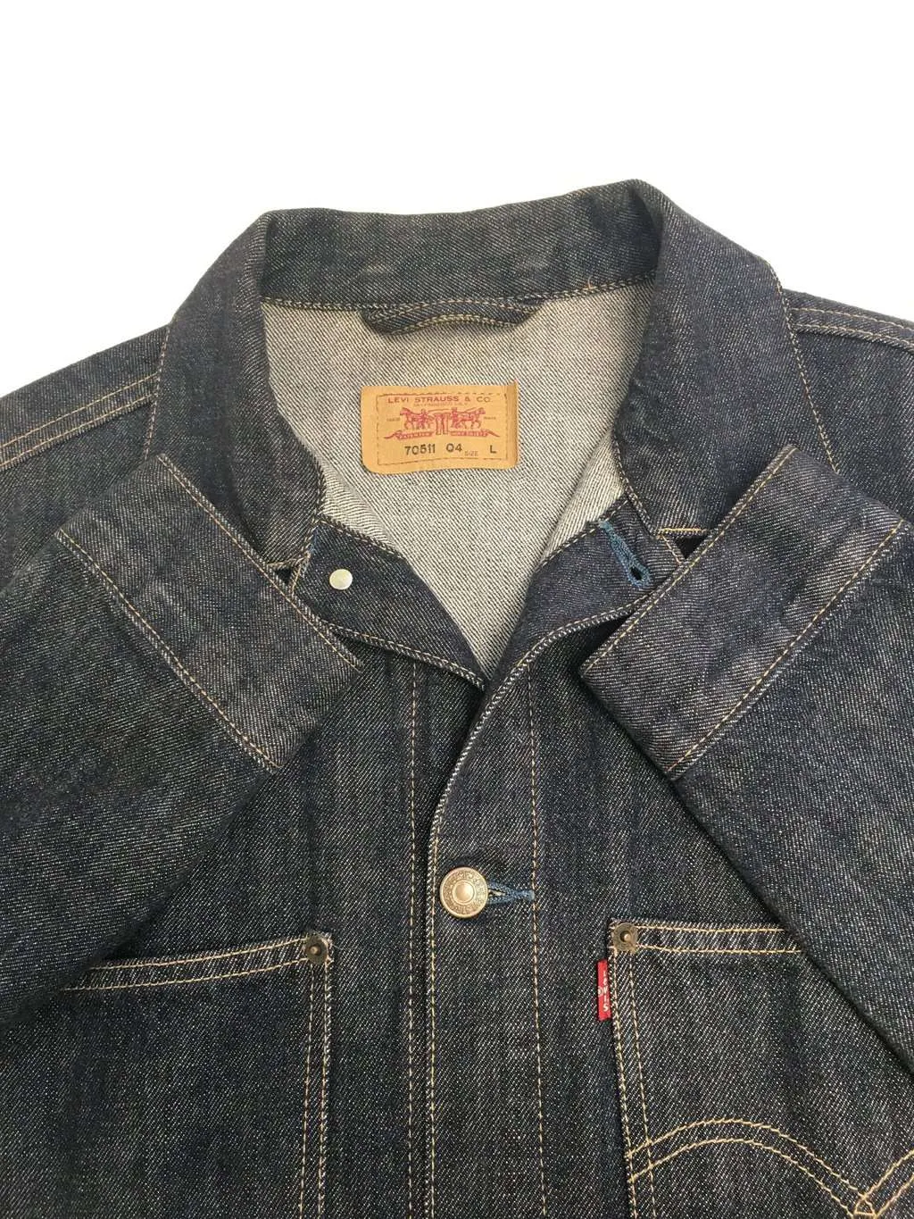 Vintage Levis denim chore jacket in indigo blue Medium / Large