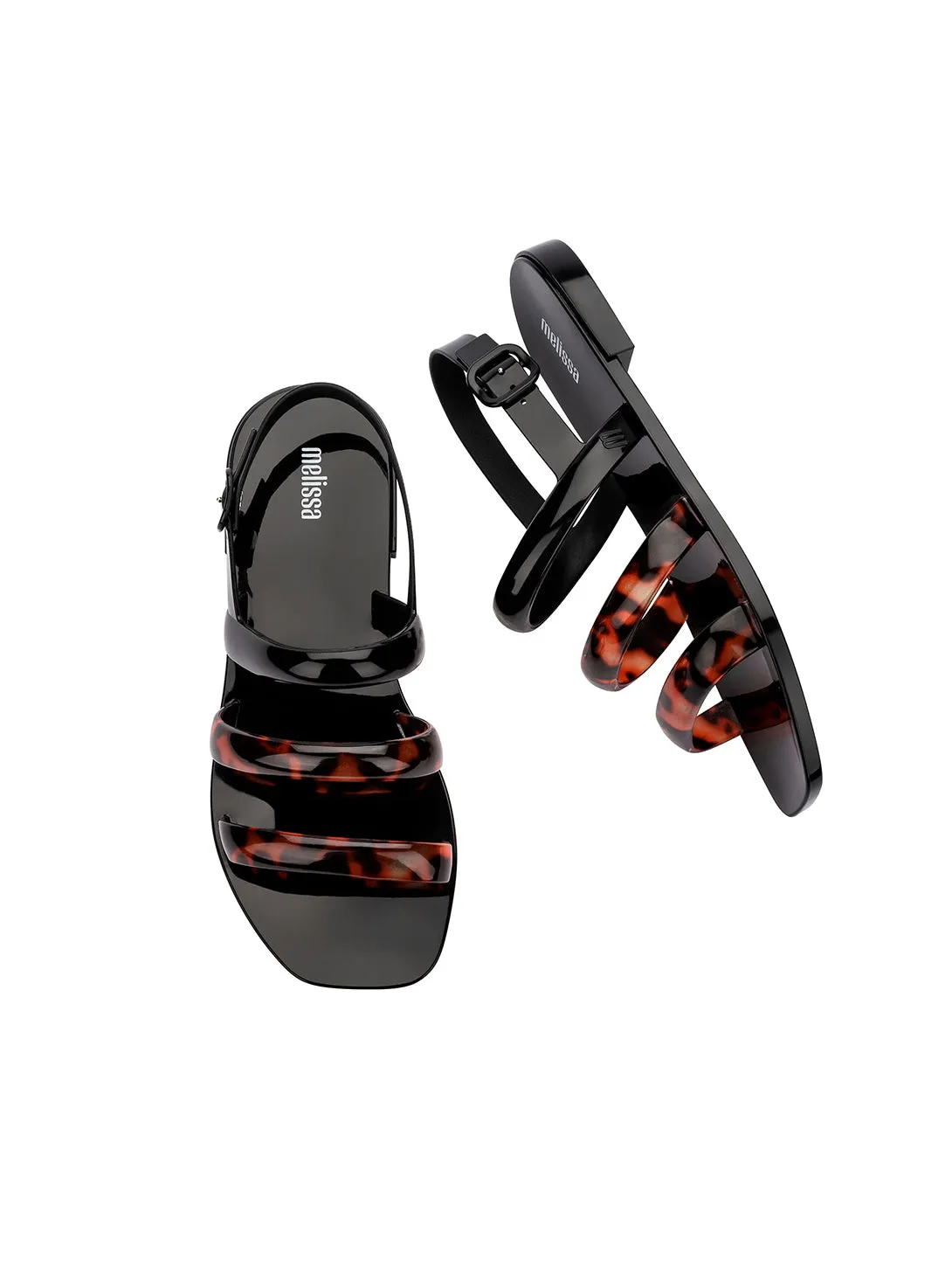 Wave Sandal Black Tortoise