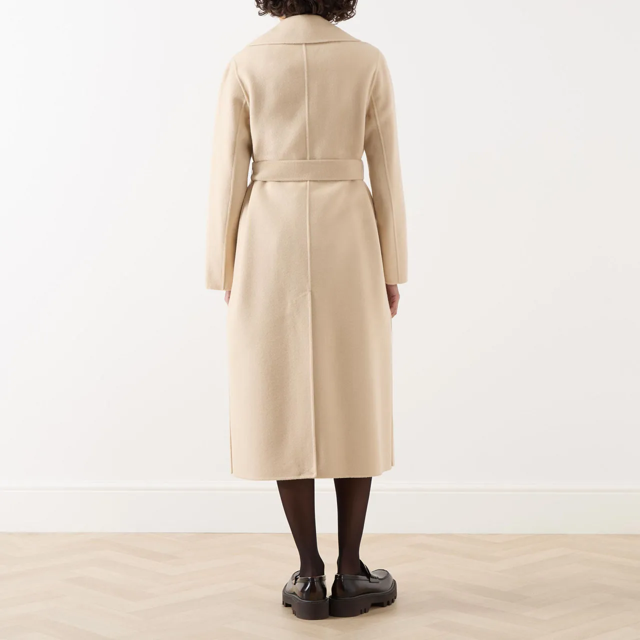 Weekend Max Mara Manu Sand Belted Wrap Coat