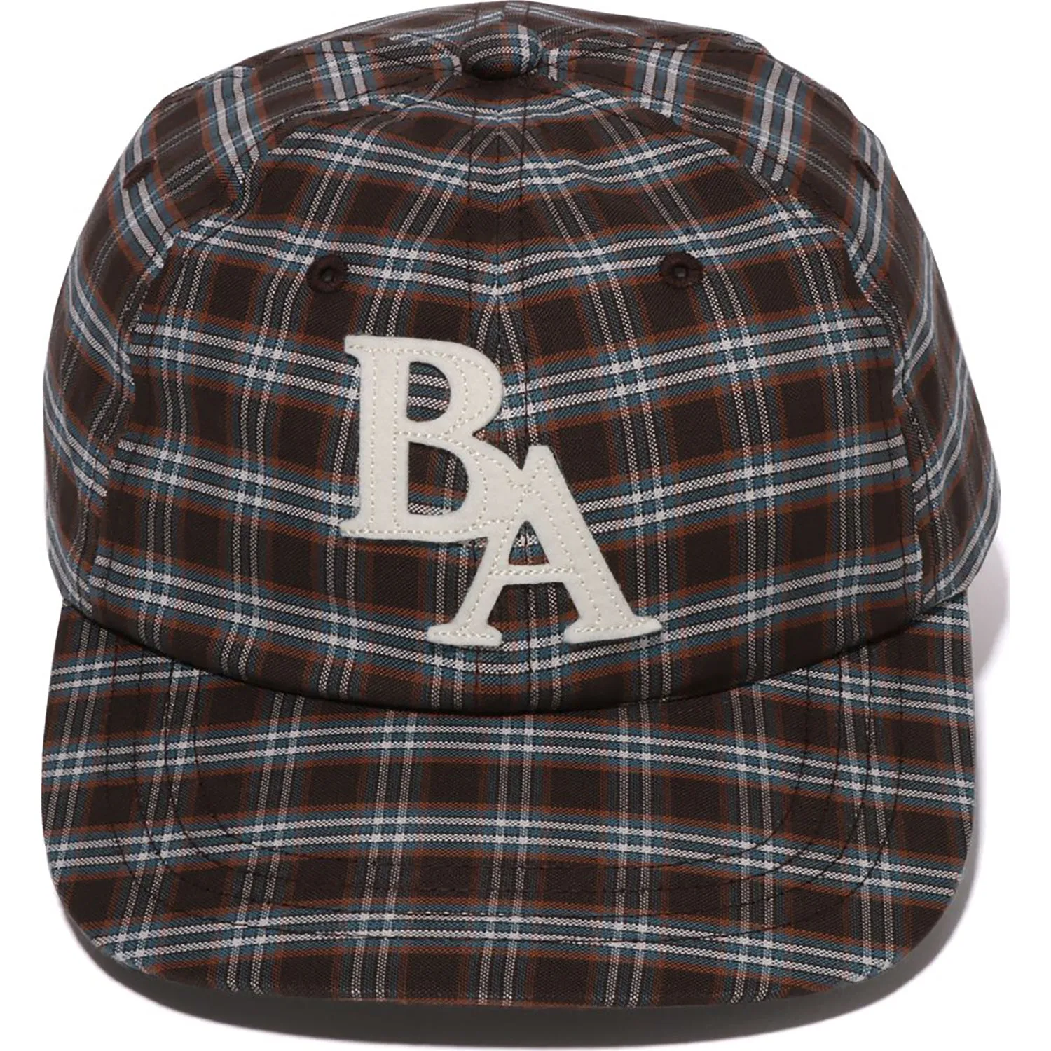 Women's Check Applique Panel Cap