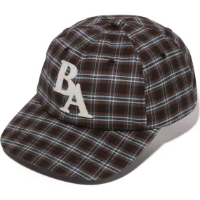 Women's Check Applique Panel Cap