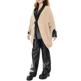 Womens Nocciola Beige Coat by ALESSIA SANTI