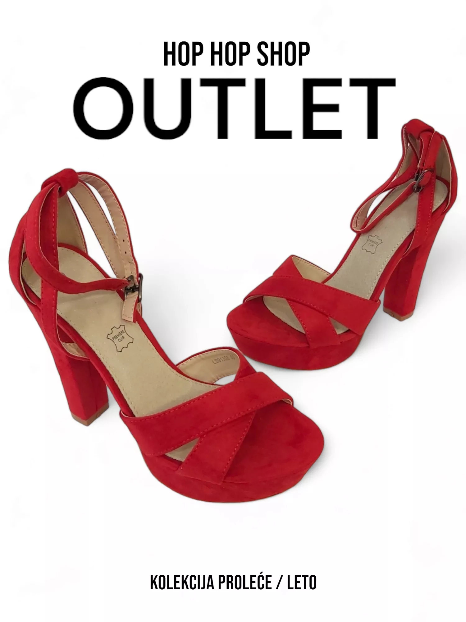 Women's RED LS91358 Sandals