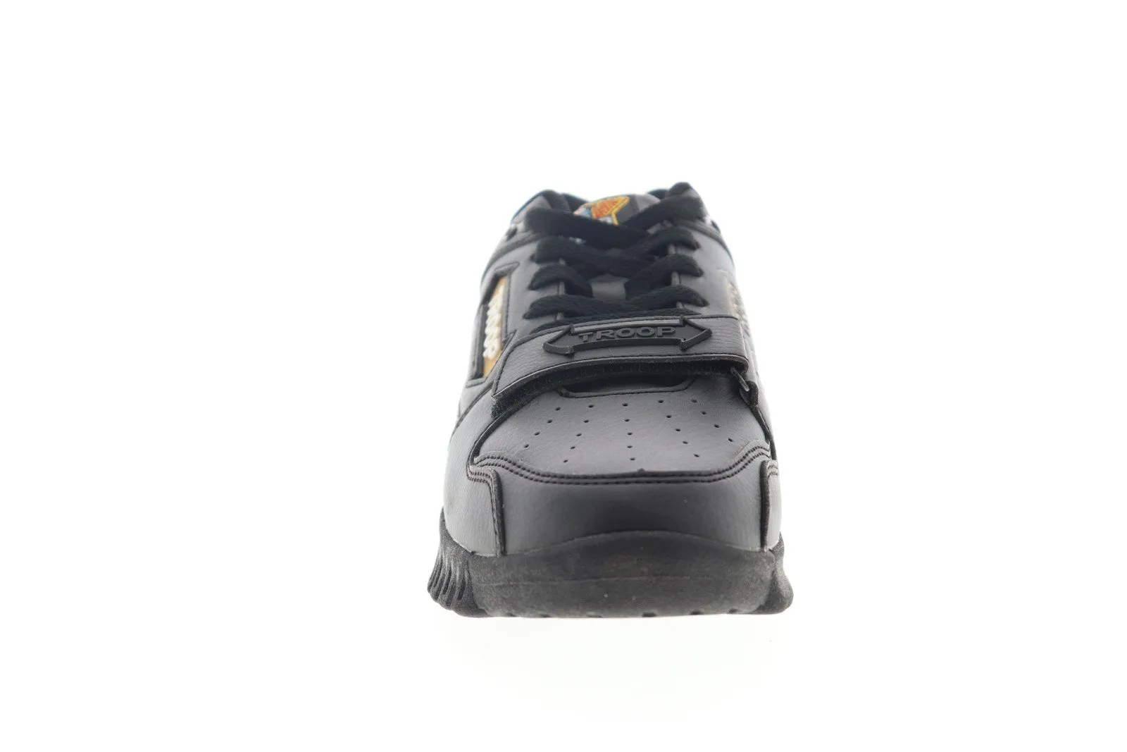 World Of Troop Cobra Black Leather Sneakers