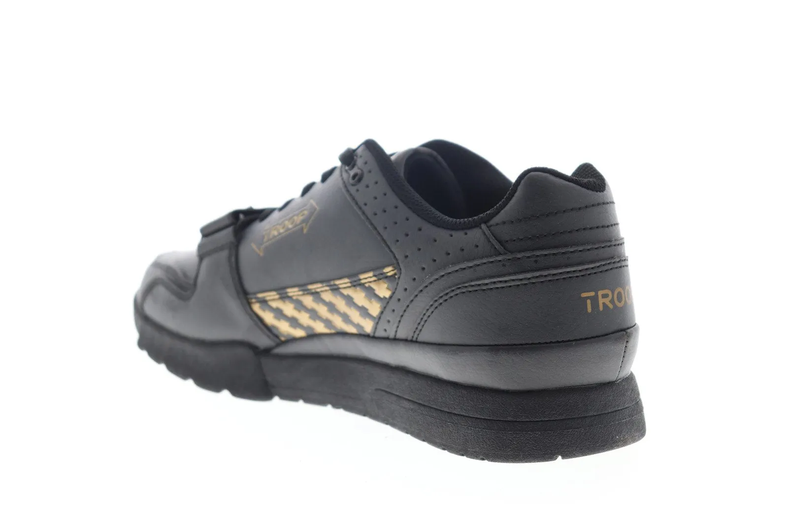 World Of Troop Cobra Black Leather Sneakers