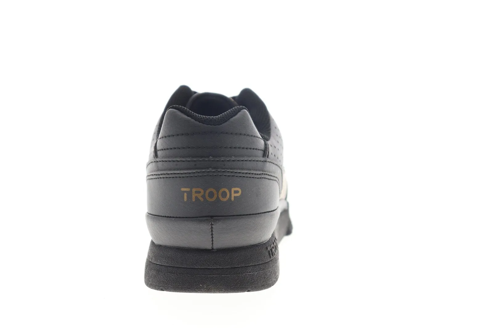 World Of Troop Cobra Black Leather Sneakers