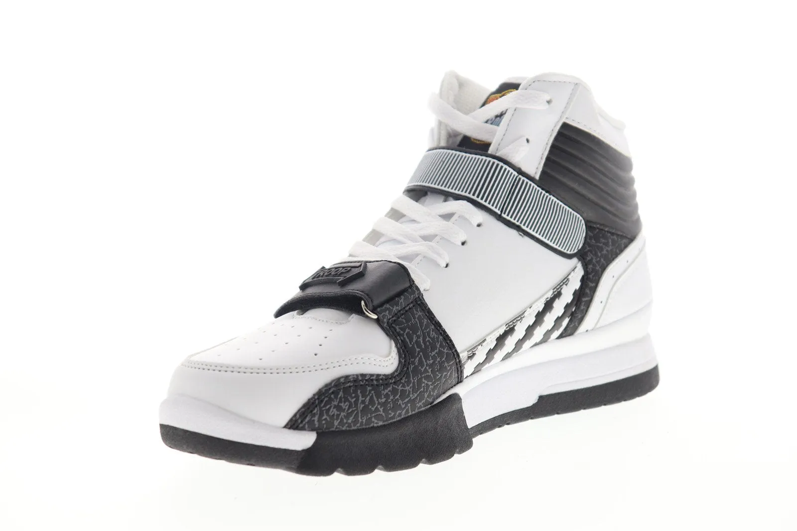 World Of Troop Cobra Mid White Leather Sneakers