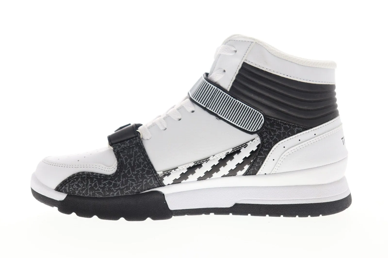 World Of Troop Cobra Mid White Leather Sneakers