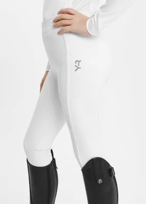 YR White Full Seat Riding Leggings