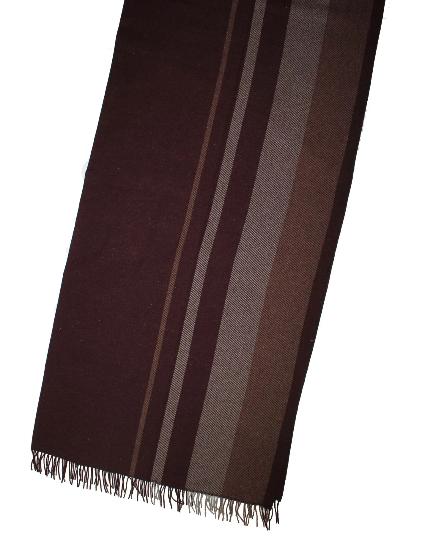 Zegna Wool Throw Blanket Dark Brown Maroon Design - Discount Offer.